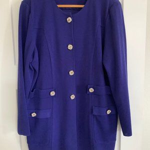 Misook Women's purple Knit jacket size 1X
